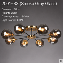 Mahasim Glass Globe Chandelier