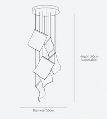 Altais Floating Ribbon Chandelier