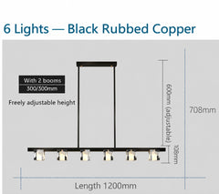 Dschubba Dome Shade Bar Pendant Lamp