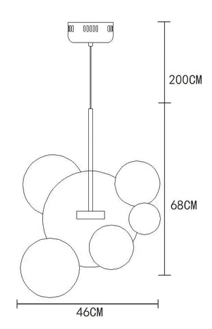 Centaurus Magic Ball Chandelier Centaurus Magic Ball Chandelier