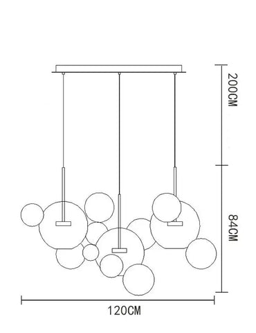 Centaurus Magic Ball Chandelier Centaurus Magic Ball Chandelier