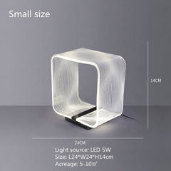 Deneb Rounded Square Frame Table Lamp
