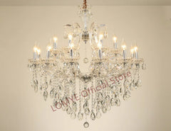 Eridani Glass Curl Arm Candle Chandelier