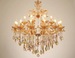 Eridani Glass Curl Arm Candle Chandelier