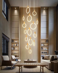 Pavonis Iron Ring Chandelier