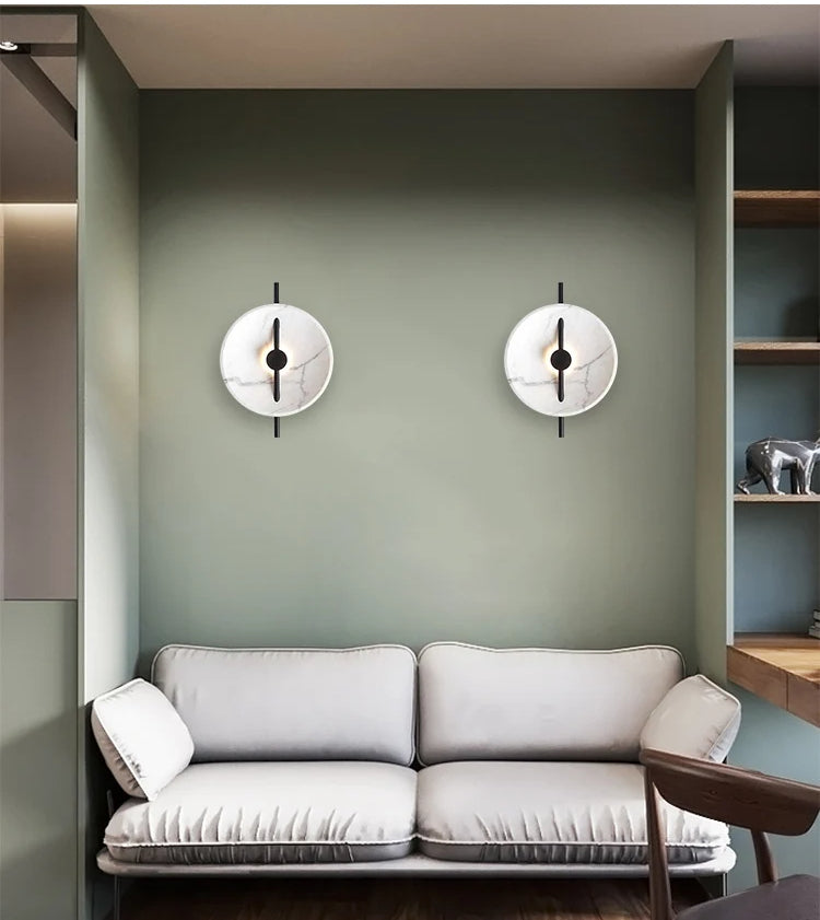 Classical White Plate Wall Lamps