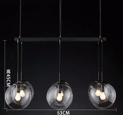 Sirius Suspended Glass Globe Pendant Lamp
