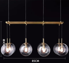 Sirius Suspended Glass Globe Pendant Lamp