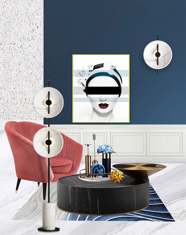 Classical White Plate Wall Lamps