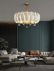 Pollux Lotus Copper Chandelier