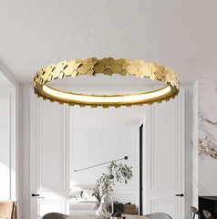 Gliese Golden Steel Chandelier