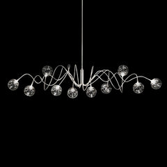 Smoke Gray Glass Ball Chandelie