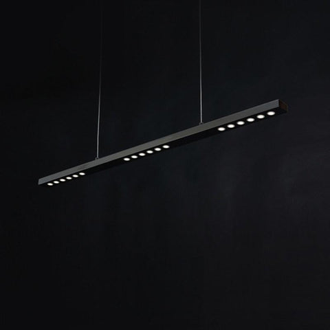Black Long Bar Chandelier Black Long Bar Chandelier