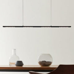 Black Long Bar Chandelier