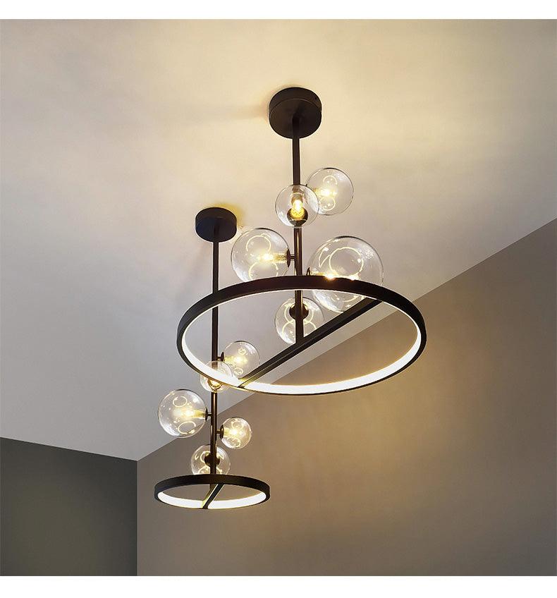 Clear Glass Ball Chandelier