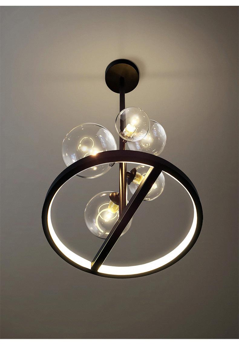 Clear Glass Ball Chandelier
