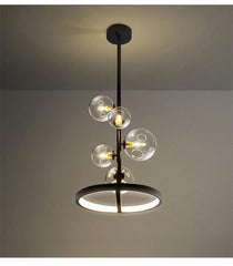 Clear Glass Ball Chandelier