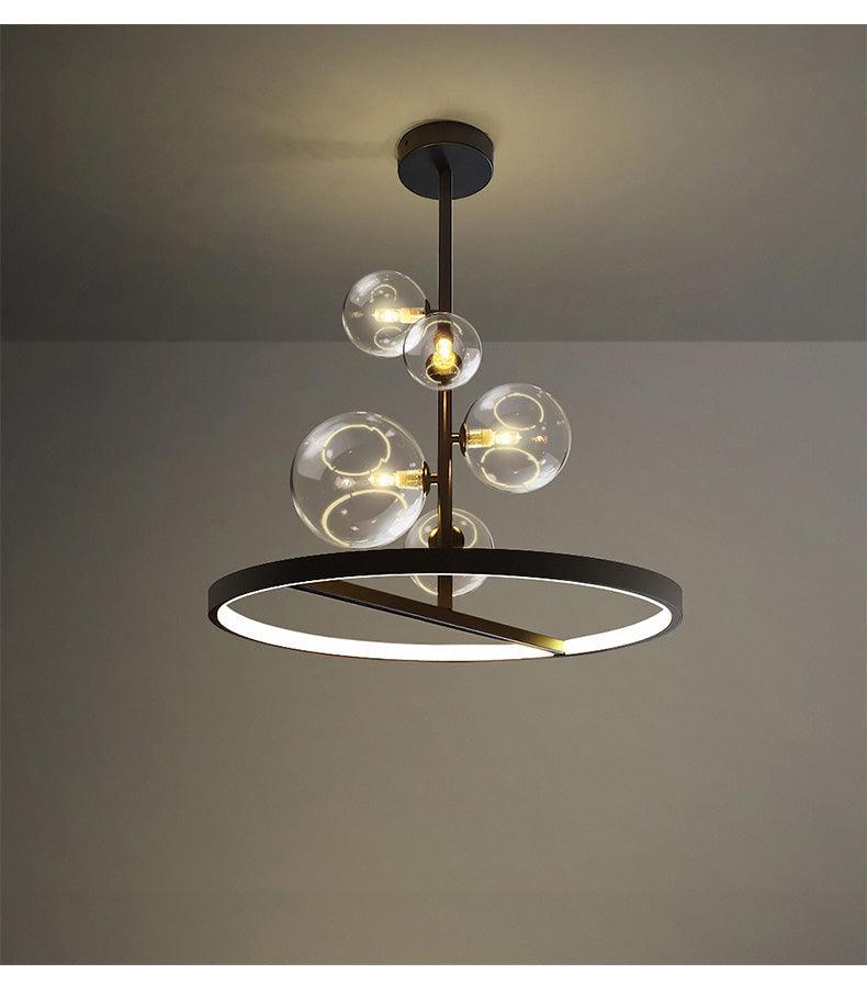 Clear Glass Ball Chandelier
