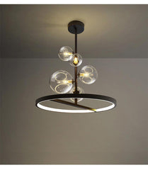 Clear Glass Ball Chandelier