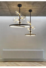 Clear Glass Ball Chandelier
