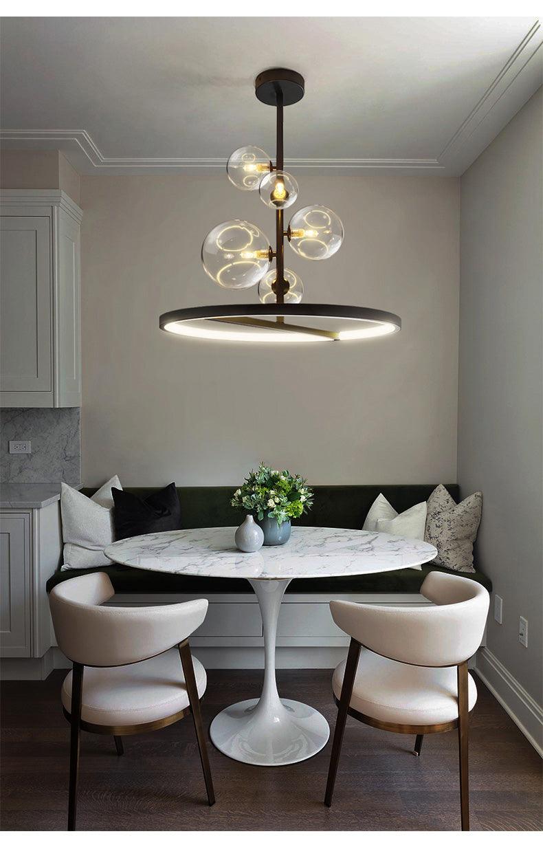 Clear Glass Ball Chandelier