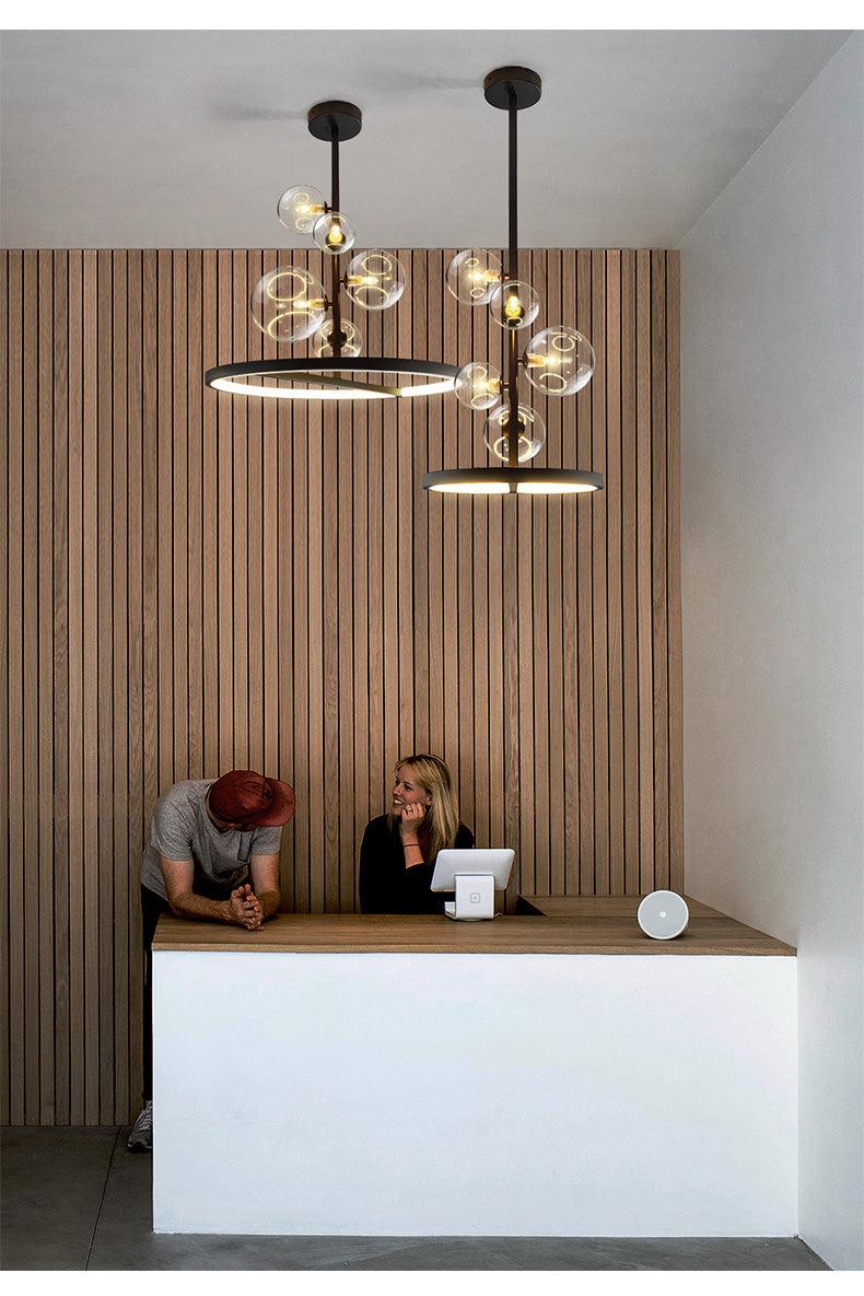 Clear Glass Ball Chandelier