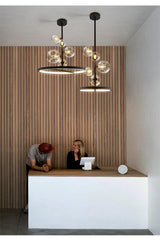 Clear Glass Ball Chandelier