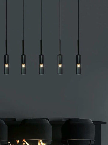 Copper Gray Bar Pendant Lights Copper Gray Bar Pendant Lights