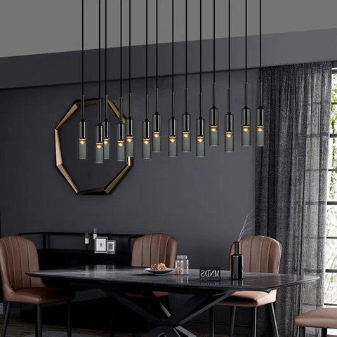 Copper Gray Bar Pendant Lights Copper Gray Bar Pendant Lights