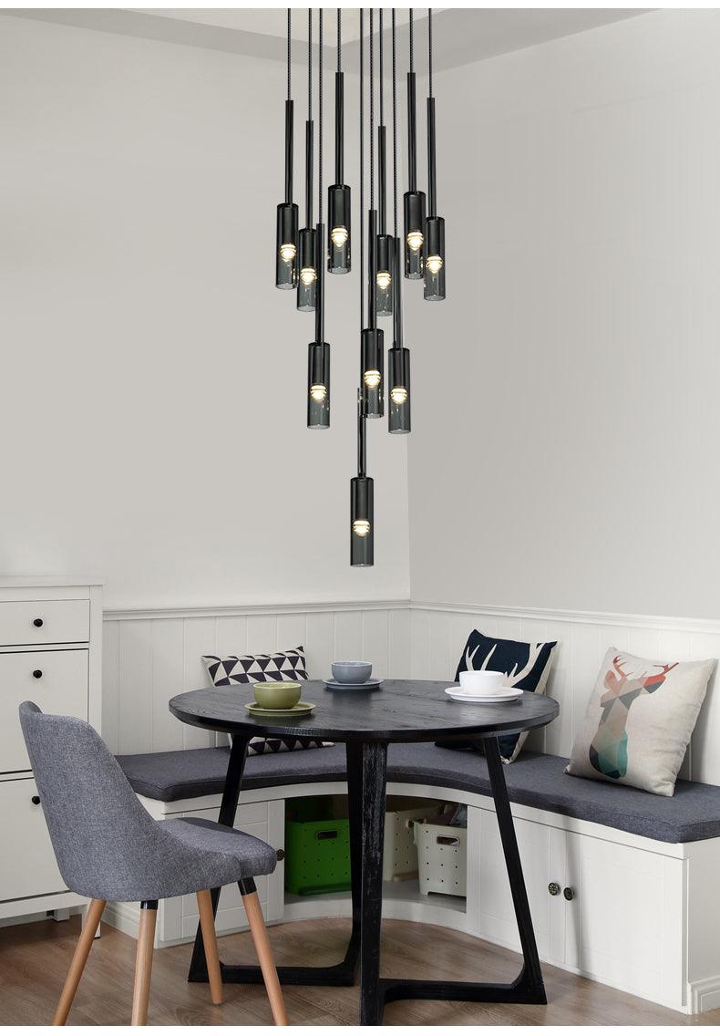 Copper Gray Bar Pendant Lights