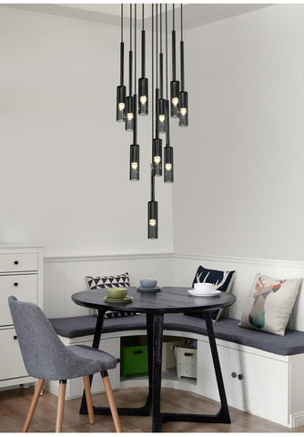 Copper Gray Bar Pendant Lights Copper Gray Bar Pendant Lights