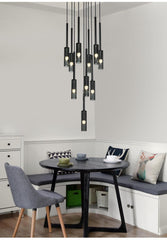 Copper Gray Bar Pendant Lights