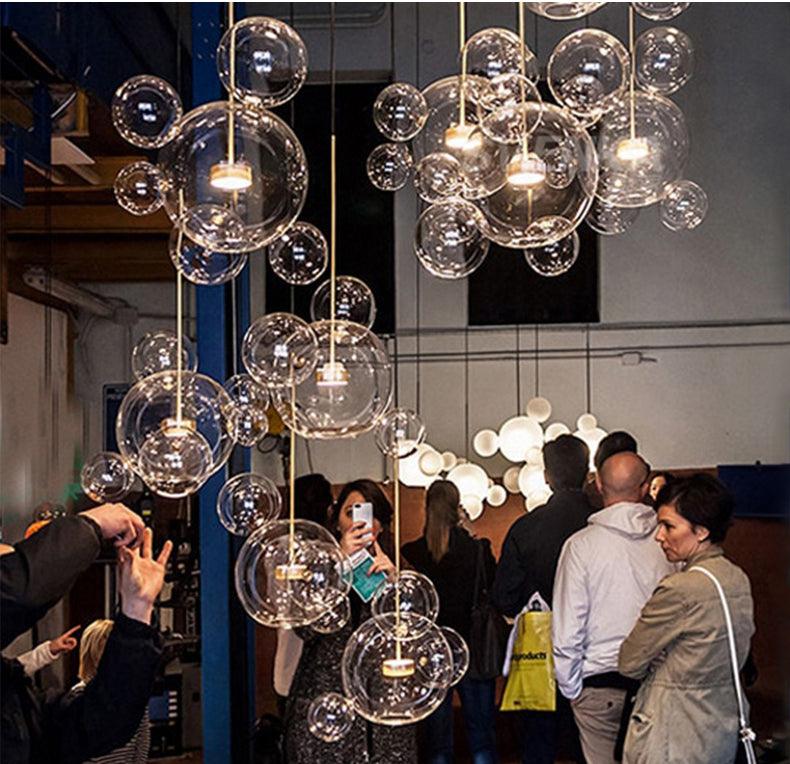 Magic Bean Glass Ball Chandelier