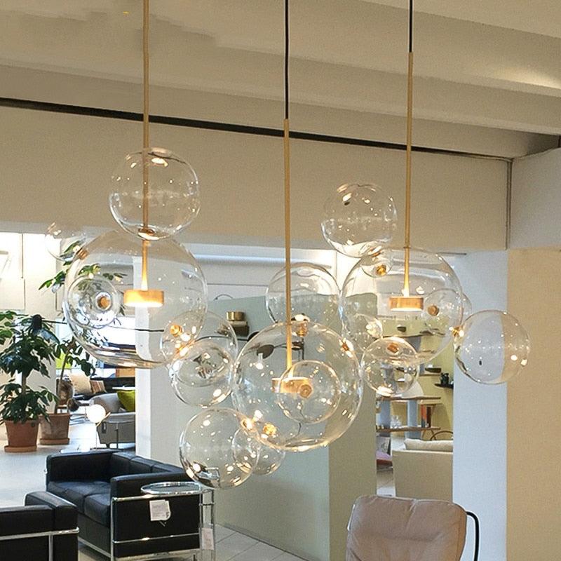 Magic Bean Glass Ball Chandelier