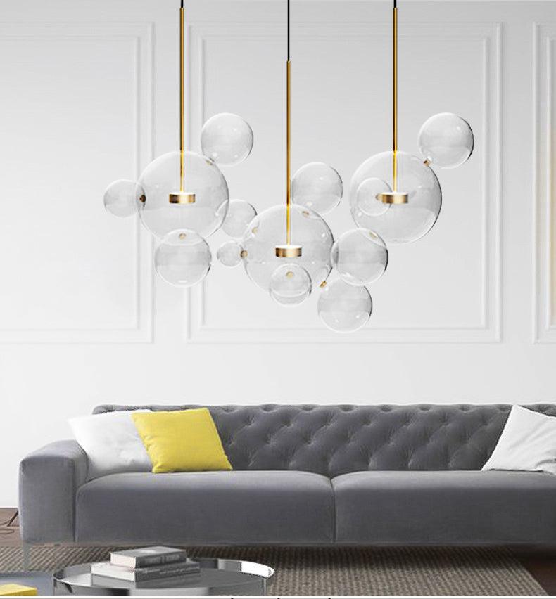 Magic Bean Glass Ball Chandelier