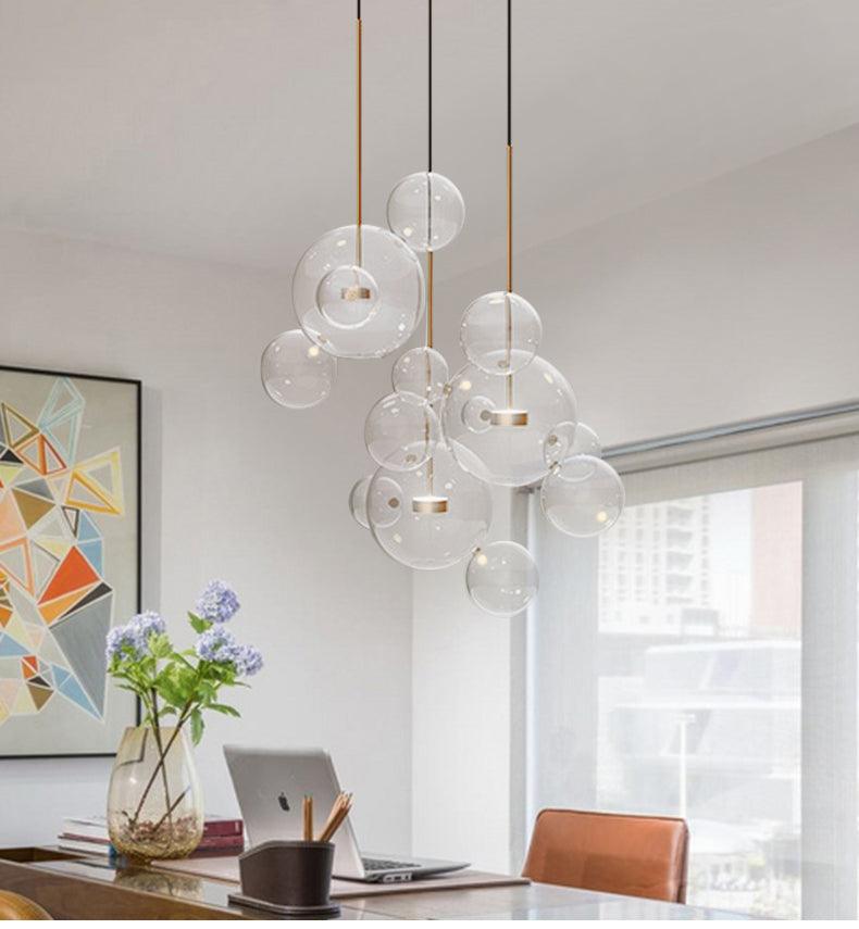 Magic Bean Glass Ball Chandelier