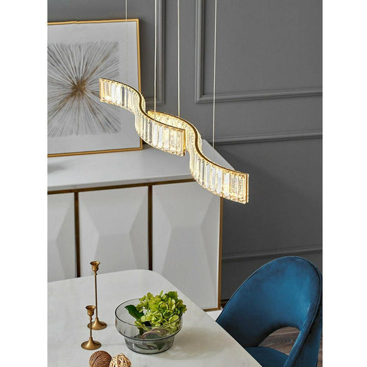 Crystal Curl Chandelier - Galastellar