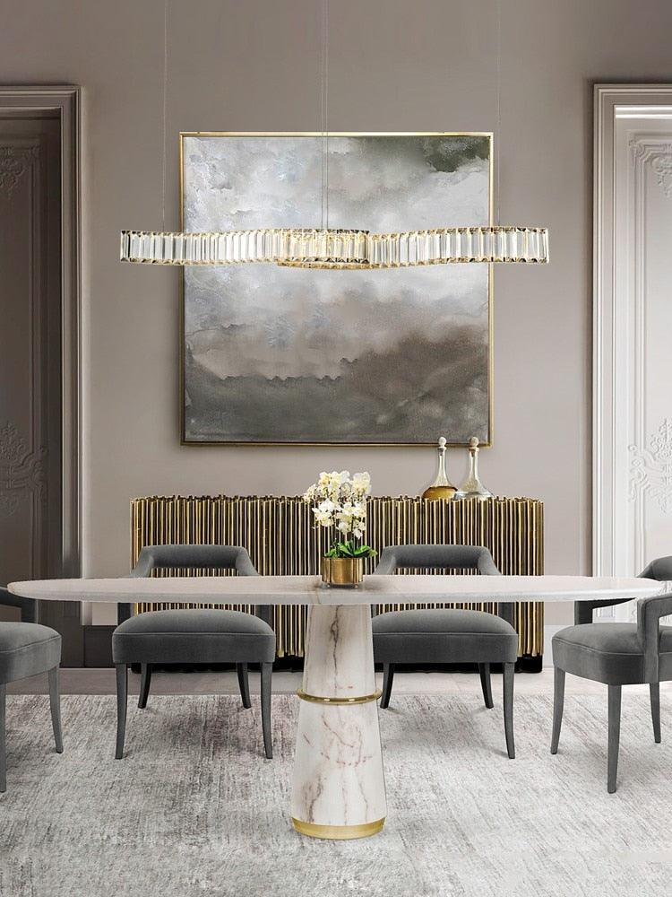 Crystal Curl Chandelier - Galastellar