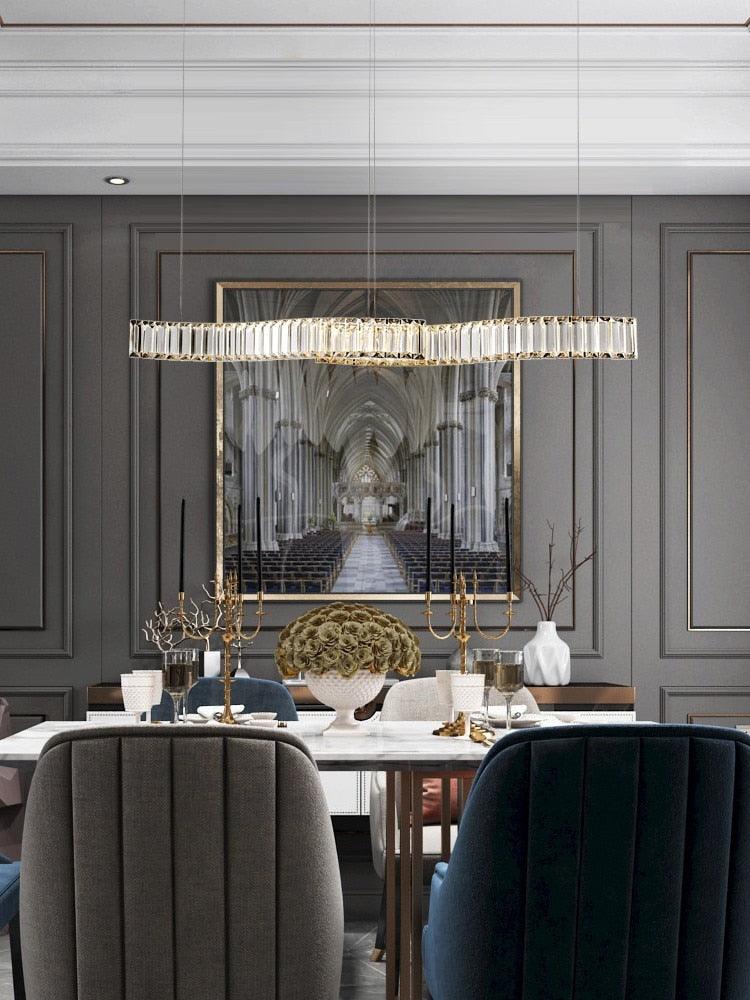 Crystal Curl Chandelier - Galastellar