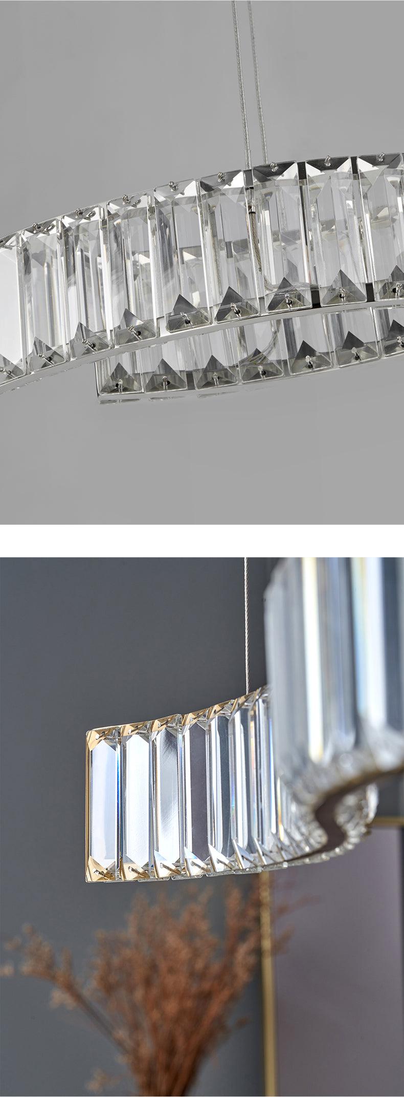 Crystal Curl Chandelier - Galastellar