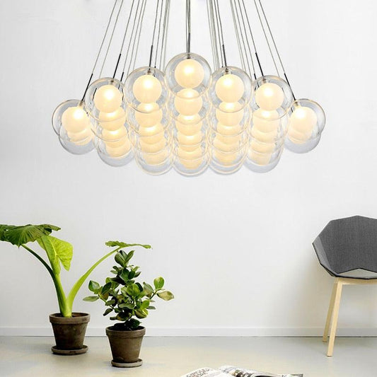 Glass Ball Cloud Art Lamp