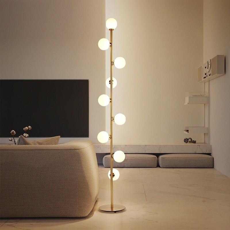 Glass Ball Standing Lamp