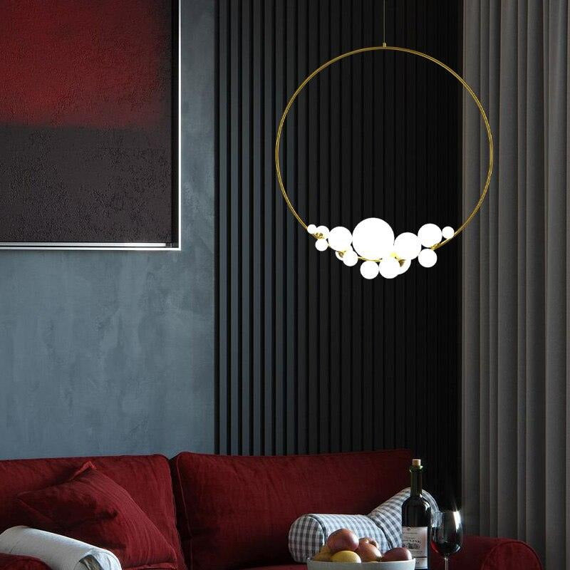 Golden Ring Cloud Lamps