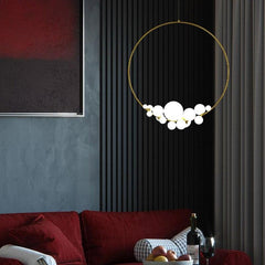Golden Ring Cloud Lamps