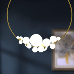 Golden Ring Cloud Lamps