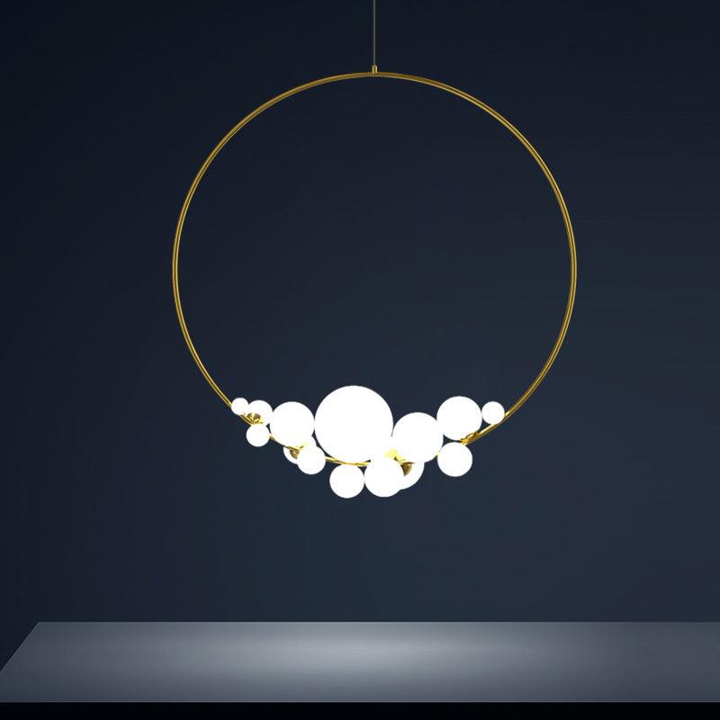 Golden Ring Cloud Lamps