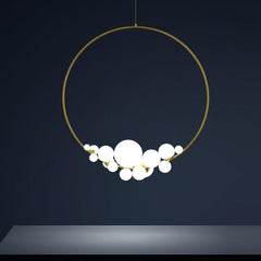 Golden Ring Cloud Lamps