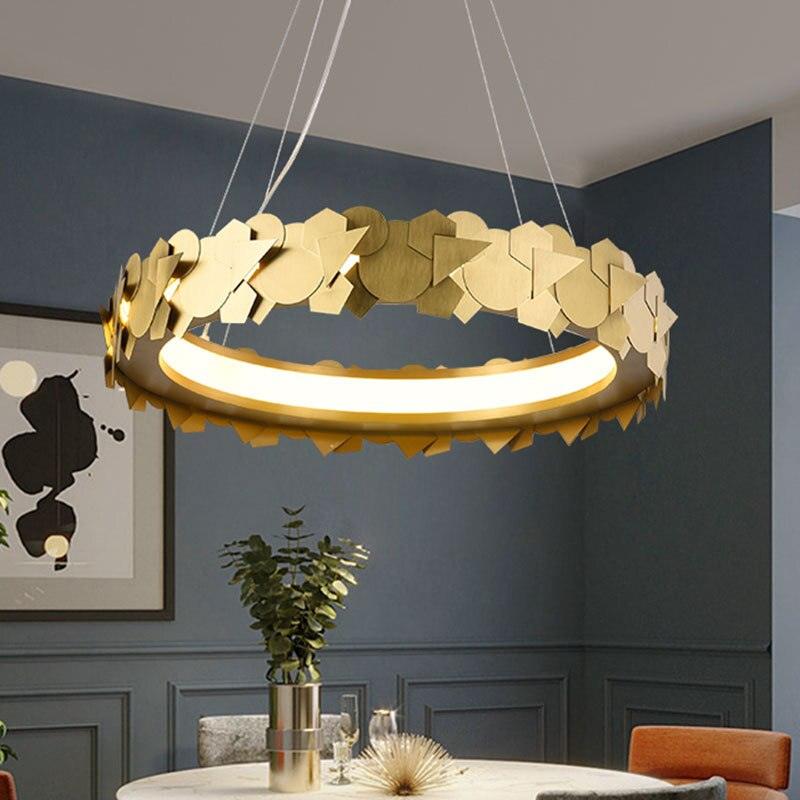Gold Ring Chandelier