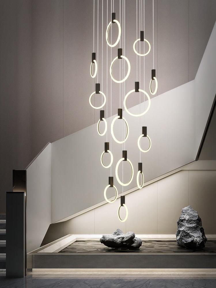 Iron Acrylic Ring Chandelier Iron Acrylic Ring Chandelier