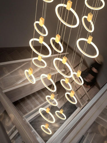 Iron Acrylic Ring Chandelier Iron Acrylic Ring Chandelier